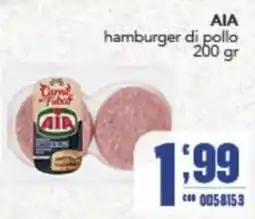 Gruppo di Palo AIA hamburger di pollo offerta