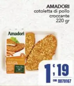 Gruppo di Palo Amadori cotoletta di pollo croccante offerta