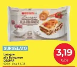 Despar Lasagne alla Bolognese DESPAR offerta