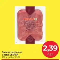 Despar Salame Ungherese a fette DESPAR offerta