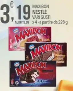 Iper Romagnolo Maxibon Nestlé vari gusti offerta
