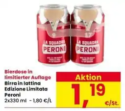 Interspar Birra in lattina Peroni Edizione Limitata offerta