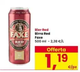 Interspar Birra Red Faxe offerta