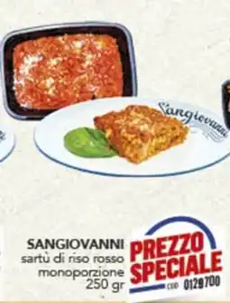 Gruppo di Palo Sangiovanni sartù di riso rosso offerta