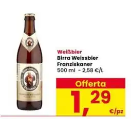 Interspar Birra Weissbier Franziskaner offerta