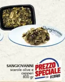 Gruppo di Palo Sangiovanni scarole olive e capperi offerta