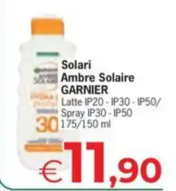 Despar Solari Ambre Solaire Garnier offerta