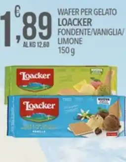 Iper Romagnolo Wafer per gelato Loacker offerta