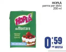 Gruppo di Palo Hoplà panna per dolci offerta