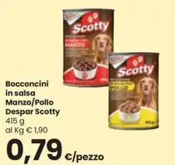 Despar Bocconcini in salsa Manzo/Pollo Despar Scotty offerta