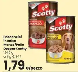 Despar Bocconcini in salsa Manzo/Pollo Despar Scotty offerta