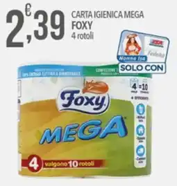 Iper Romagnolo Carta igienica mega Foxy offerta