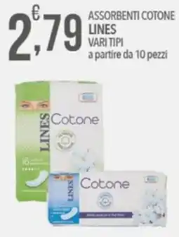 Iper Romagnolo Assorbenti cotone Lines offerta