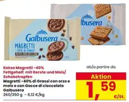 Interspar Maggetti con orzo e mais o con Gocce di cioccolato Galbusera offerta