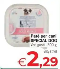 Despar Paté per cani SPECIAL DOG offerta