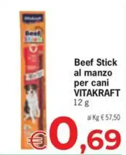 Despar Beef Stick al manzo per cani VITAKRAFT offerta
