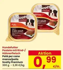 Interspar Paté per cane manzo/pollo Scotty Premium offerta