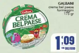 Gruppo di Palo Galbani crema bel paese formaggiini offerta