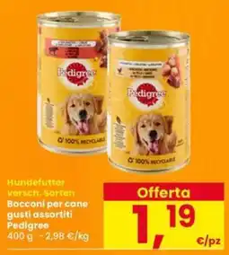 Interspar Bocconi per cane Pedigree offerta