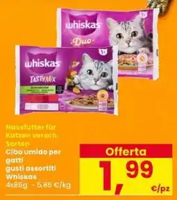 Interspar Cibo umido per gatti Whiskas offerta