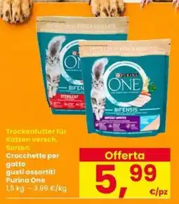 Interspar Crocchette per gatto gusti assortiti Purina One offerta