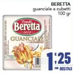 Gruppo di Palo Beretta guanciale a cubetti offerta