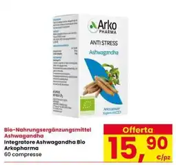 Interspar Integratore Ashwagandha Bio Arkopharma offerta