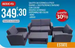 Iper Romagnolo Salotto da esterno a 4 posti offerta