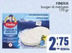 Gruppo di Palo Findus burger di merluzzo offerta
