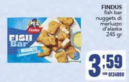 Gruppo di Palo Findus Fish Bar nuggets di merluzzo d'alaska offerta