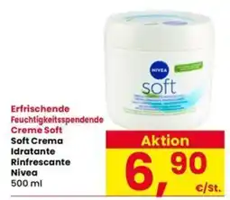 Interspar Creme Soft Soft Crema Idratante Rinfrescante Nivea offerta