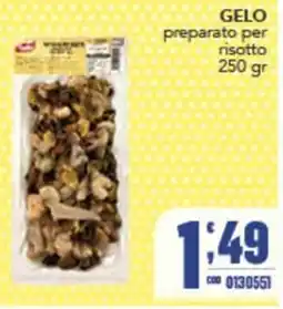 Gruppo di Palo Gelo preparato per risotto offerta