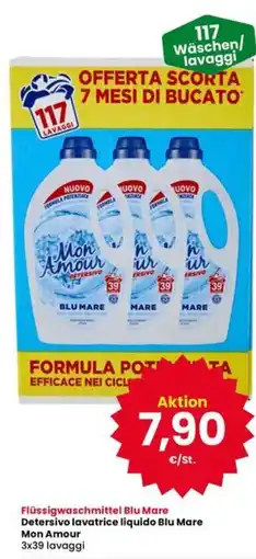 Interspar Flüssigwaschmittel Blu Mare Detersivo lavatrice liquido Blu Mare Mon Amour offerta