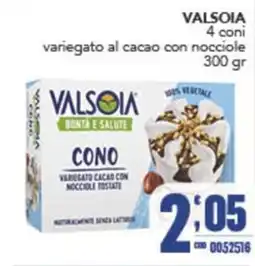 Gruppo di Palo Valsòia cono variegato cacao con nocciole tostate offerta