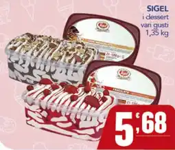 Gruppo di Palo Sigel i dessert vari gusti offerta