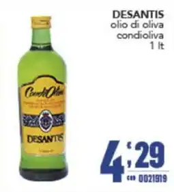 Gruppo di Palo Olio di oliva condioliva Desantis offerta