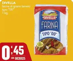 Gruppo di Palo Farina di grano tenero tipo "00" Divella offerta