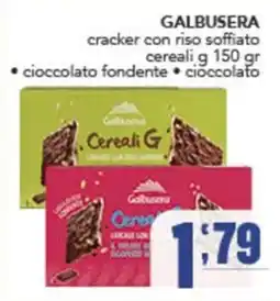Gruppo di Palo Galbusera cracker con riso soffiato cereali offerta