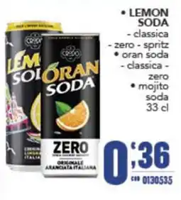 Gruppo di Palo Oran Soda Zero offerta