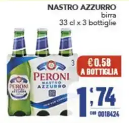 Gruppo di Palo Peroni Nastro Azzurro birra offerta