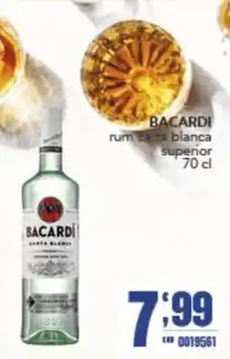 Gruppo di Palo Bacardi rum carta bianca superior offerta