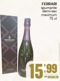 Gruppo di Palo Ferrari spumante demi-sec offerta