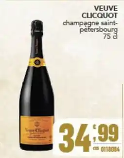 Gruppo di Palo Veuve Clicquot champagne saint-pétersbourg offerta