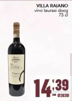 Gruppo di Palo Villa Raiano vino taurasi docg offerta