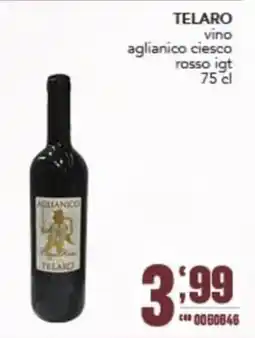 Gruppo di Palo Telaro vino aglianico ciesco rosso igt offerta
