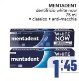 Gruppo di Palo mentadent dentifricio white now offerta