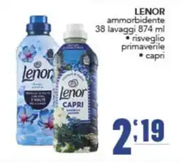 Gruppo di Palo Lenor ammorbidente risveglio primaverile capri offerta