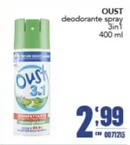 Gruppo di Palo Oust deodorante spray 3in1 offerta