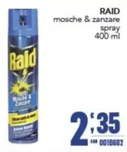 Gruppo di Palo Raid mosche & zanzare spray offerta
