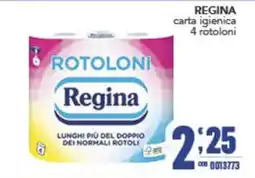 Gruppo di Palo carta igienica Regina offerta